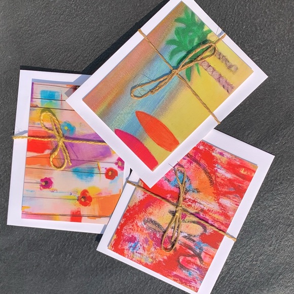 NEW, 3 Pack Assorted Art Cards, My Own Original Artwork, Envelopes Included - Picture 3 of 9